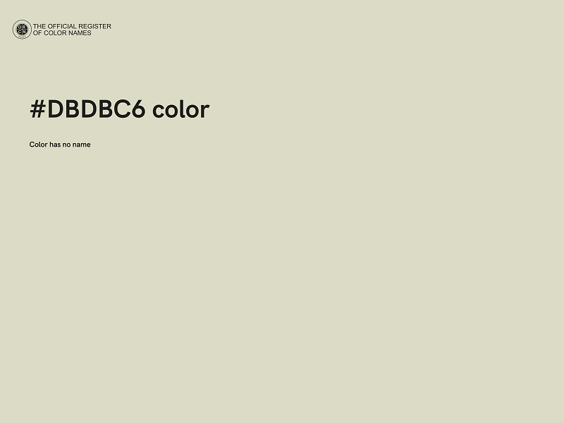 #DBDBC6 color image