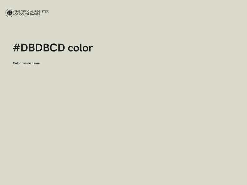 #DBDBCD color image