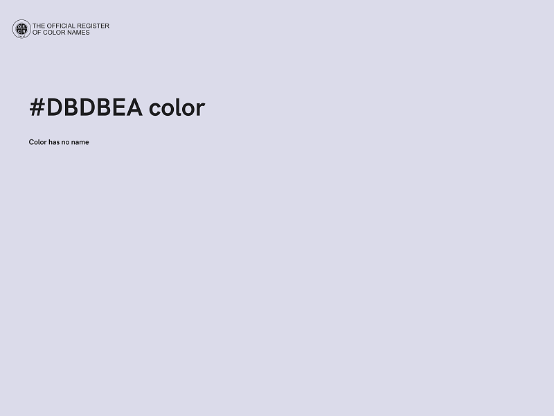 #DBDBEA color image