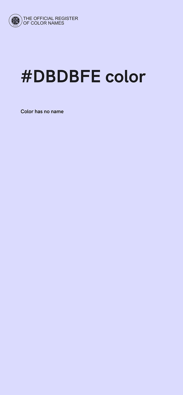 #DBDBFE color image