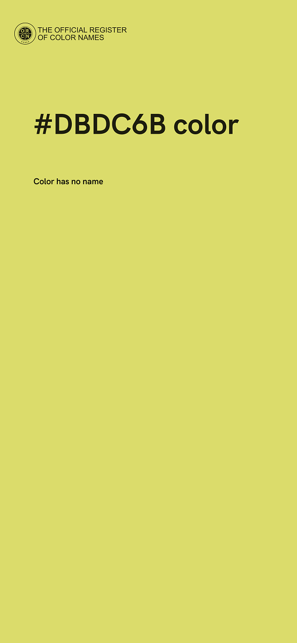 #DBDC6B color image