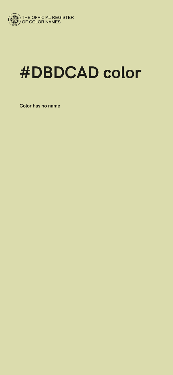 #DBDCAD color image