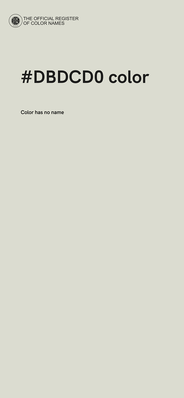 #DBDCD0 color image