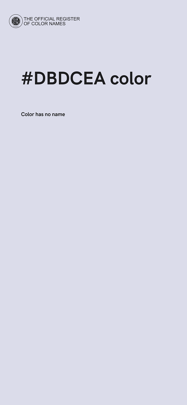 #DBDCEA color image