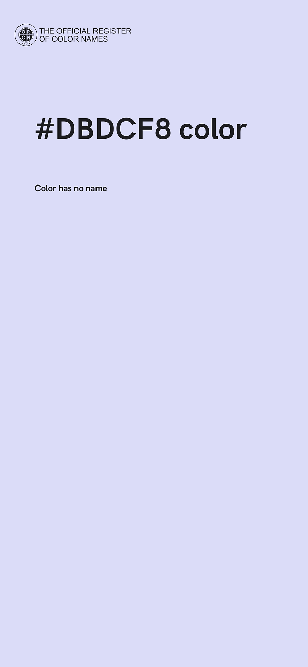 #DBDCF8 color image
