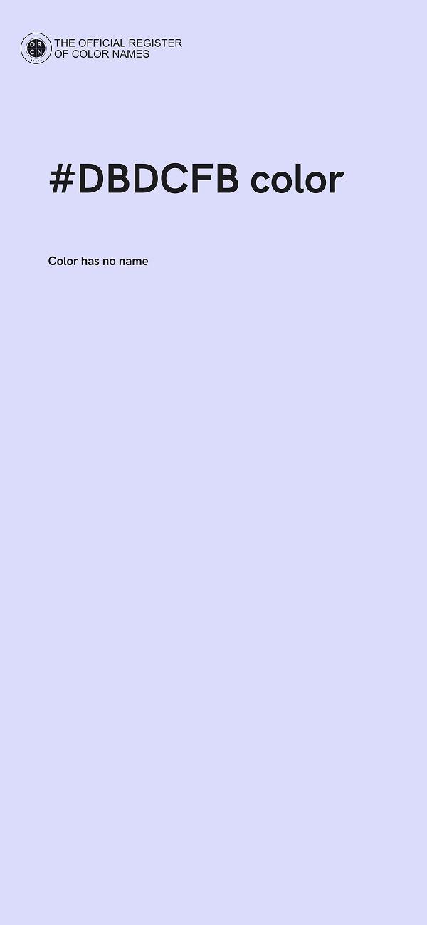 #DBDCFB color image