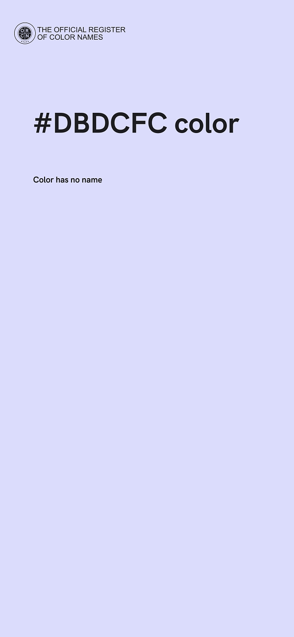 #DBDCFC color image
