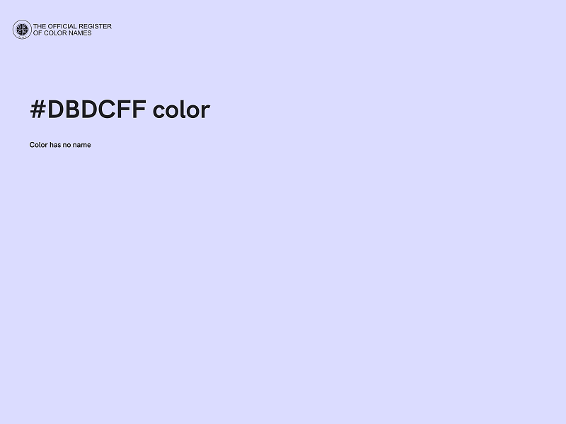 #DBDCFF color image