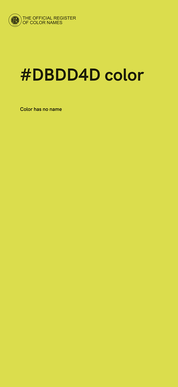 #DBDD4D color image