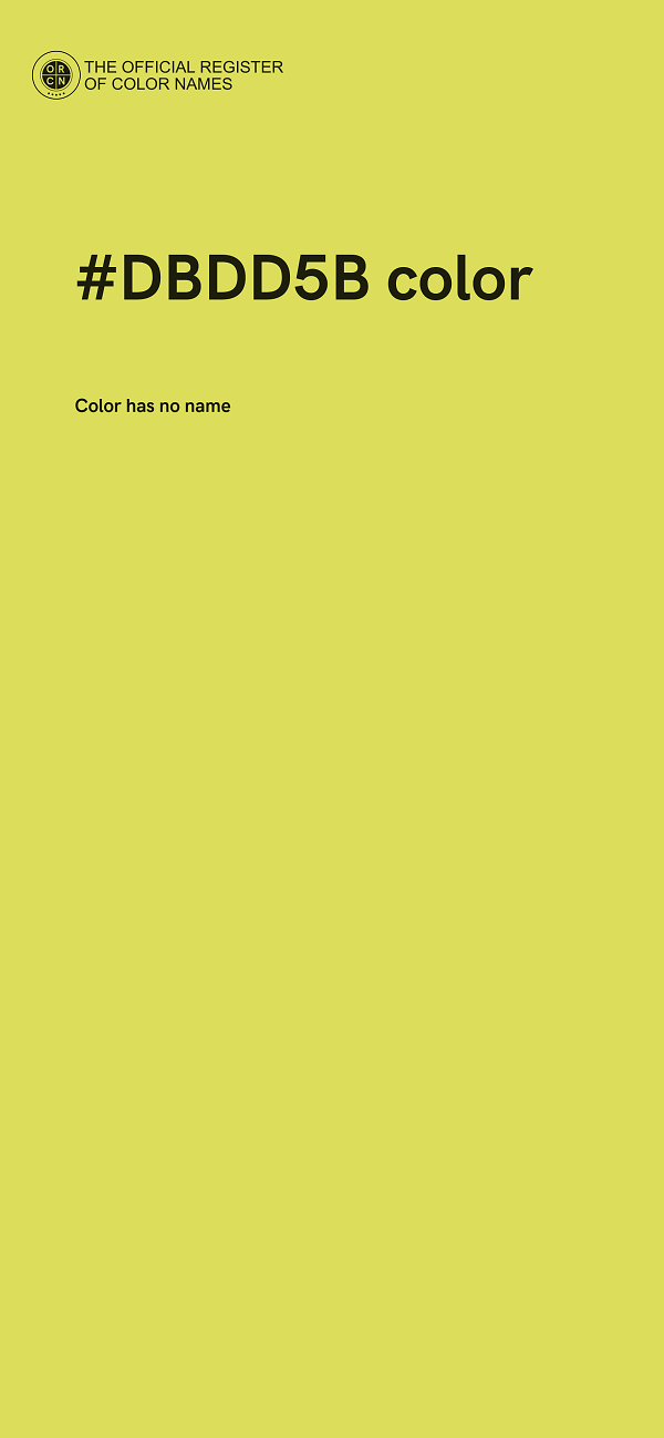 #DBDD5B color image