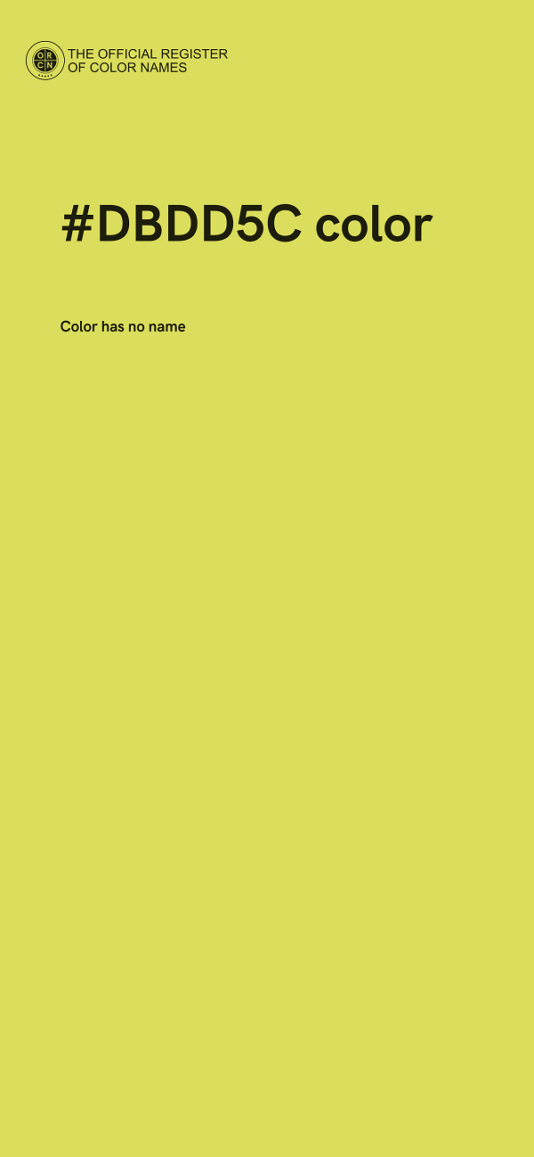 #DBDD5C color image