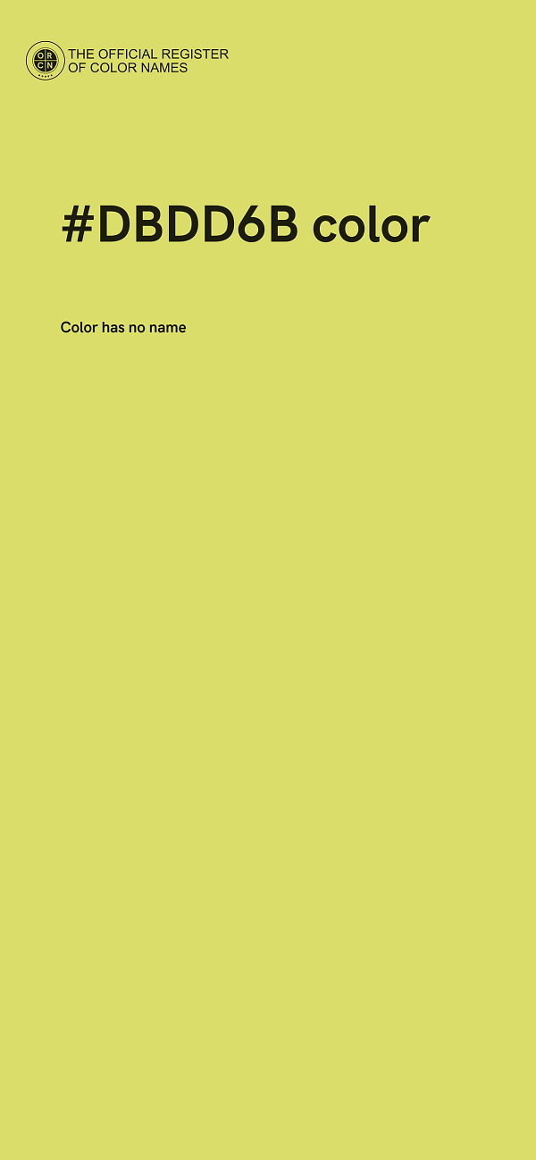 #DBDD6B color image