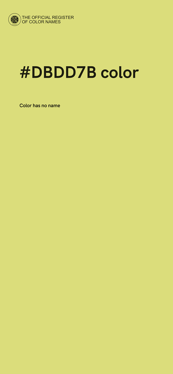 #DBDD7B color image