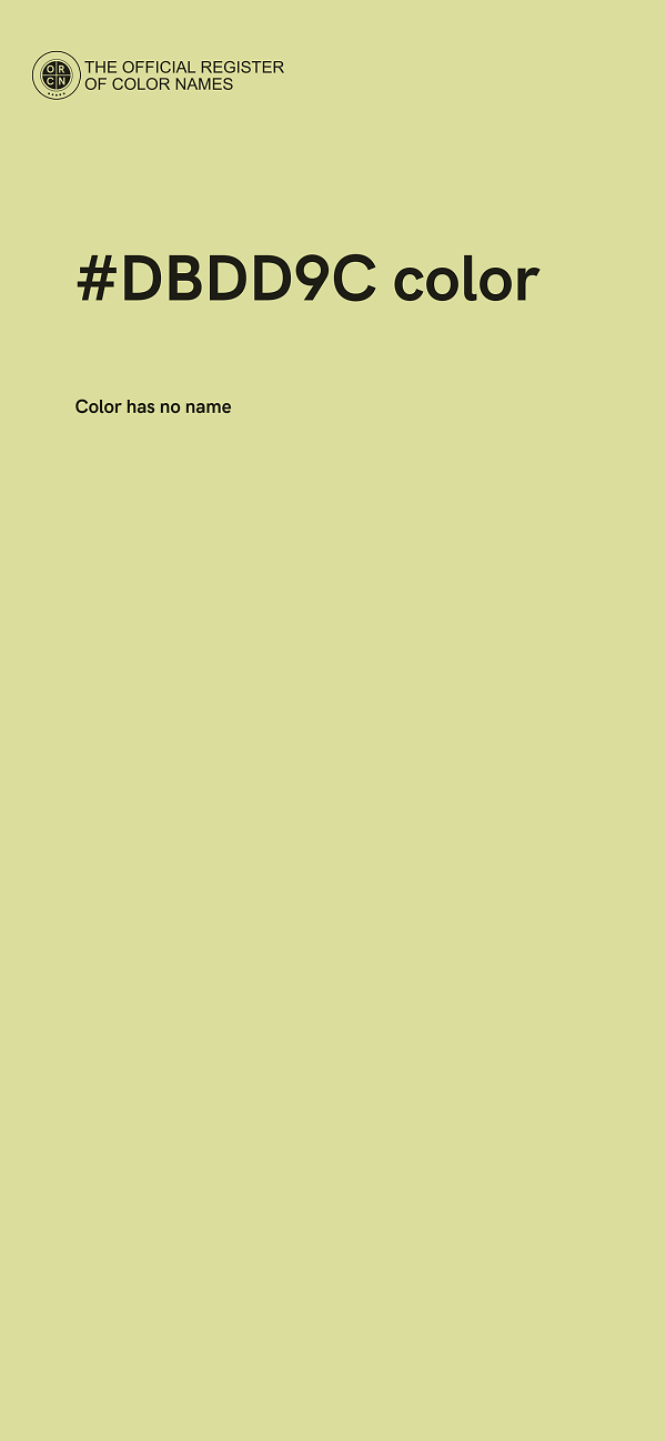 #DBDD9C color image