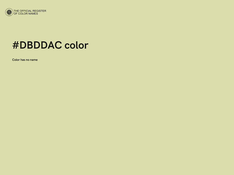 #DBDDAC color image