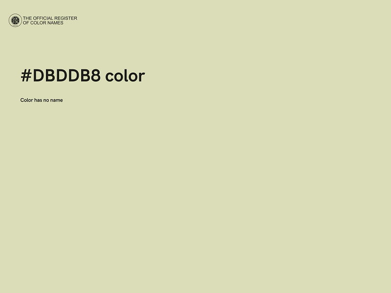 #DBDDB8 color image