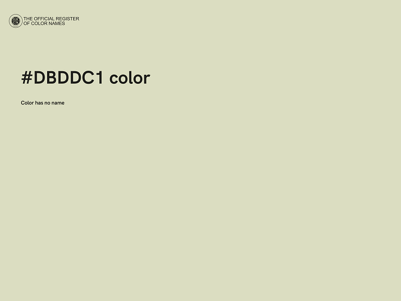 #DBDDC1 color image