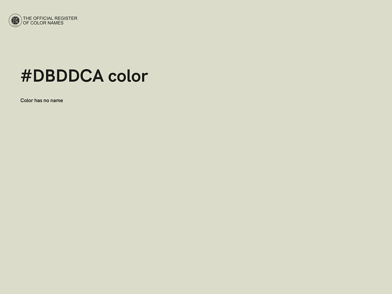 #DBDDCA color image