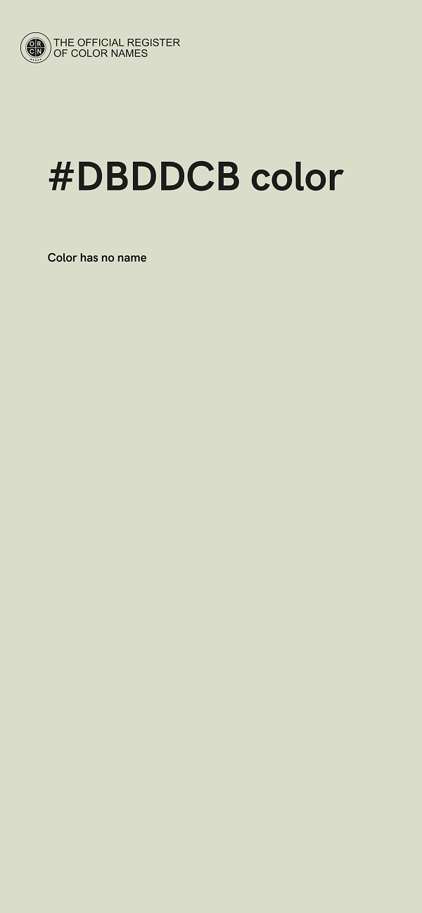 #DBDDCB color image