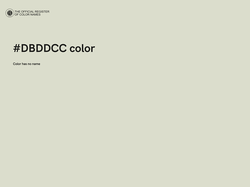 #DBDDCC color image