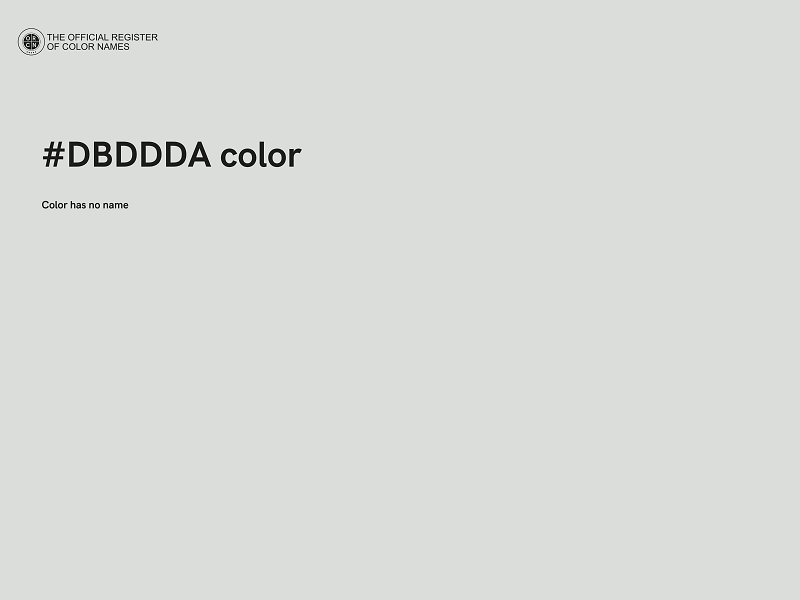 #DBDDDA color image