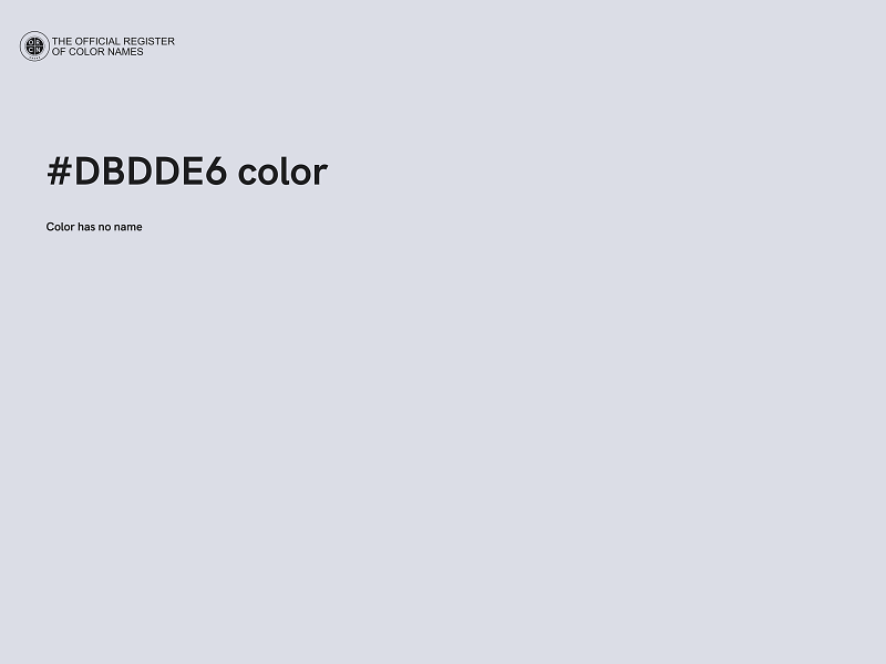 #DBDDE6 color image
