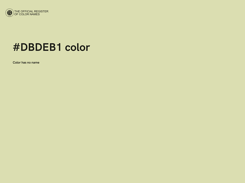 #DBDEB1 color image