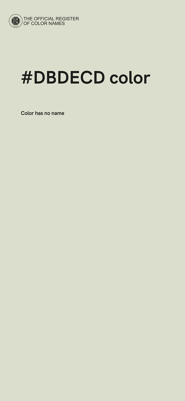 #DBDECD color image