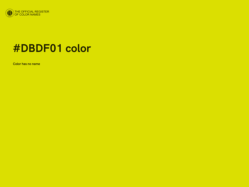 #DBDF01 color image