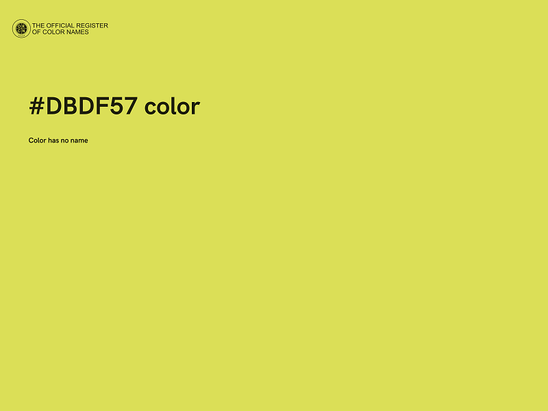 #DBDF57 color image