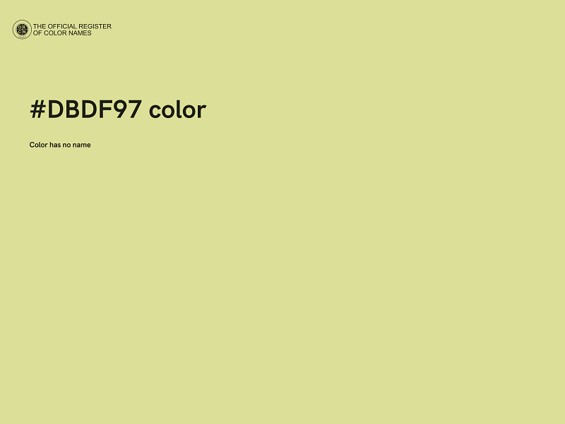 #DBDF97 color image