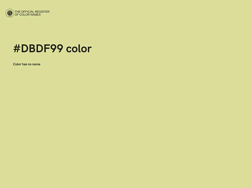 #DBDF99 color image