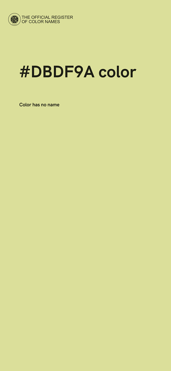 #DBDF9A color image