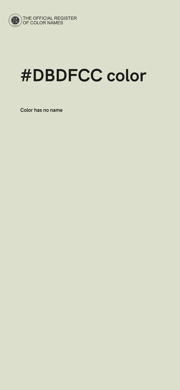 #DBDFCC color image