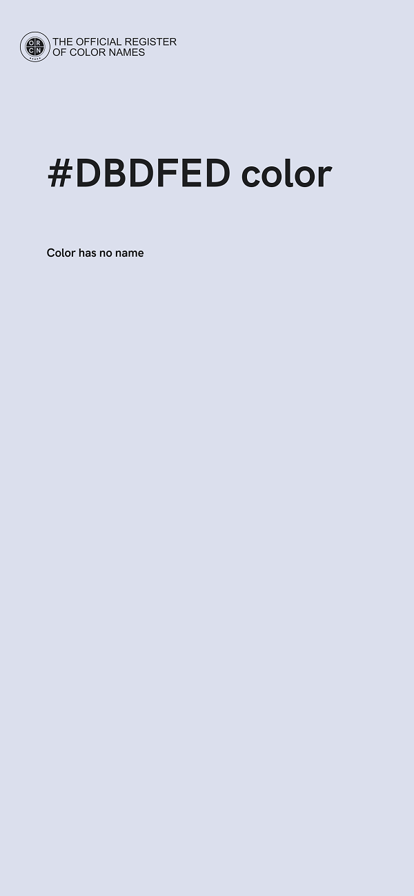 #DBDFED color image