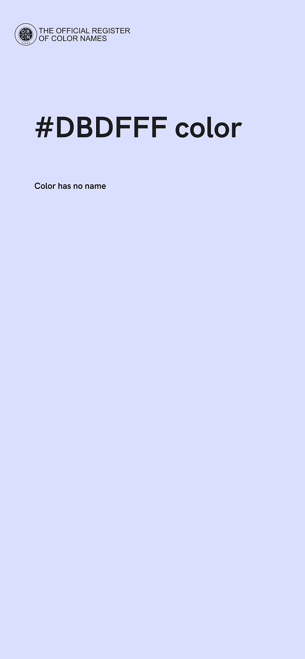 #DBDFFF color image