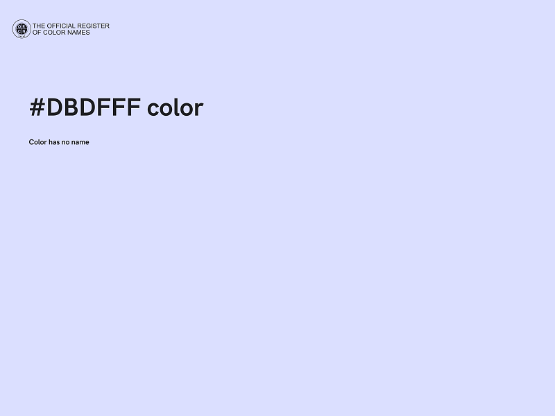 #DBDFFF color image