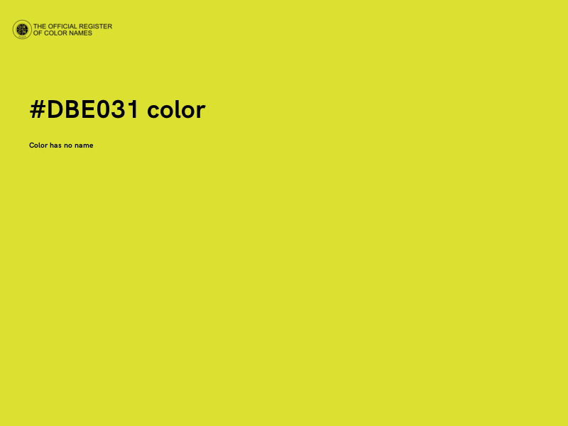 #DBE031 color image