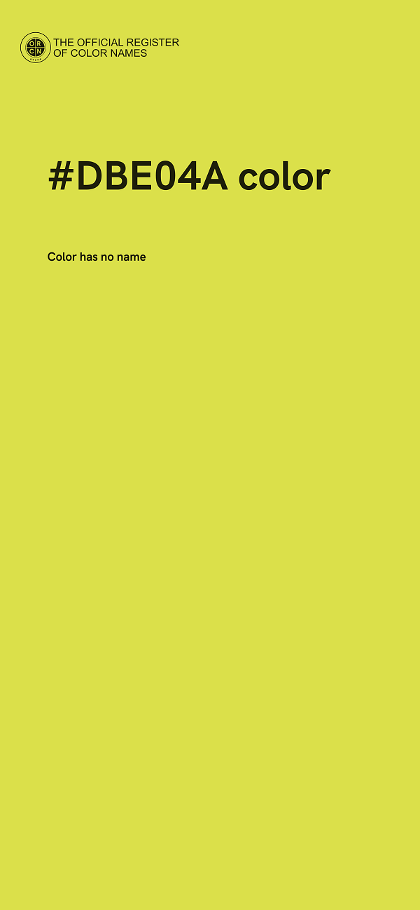 #DBE04A color image