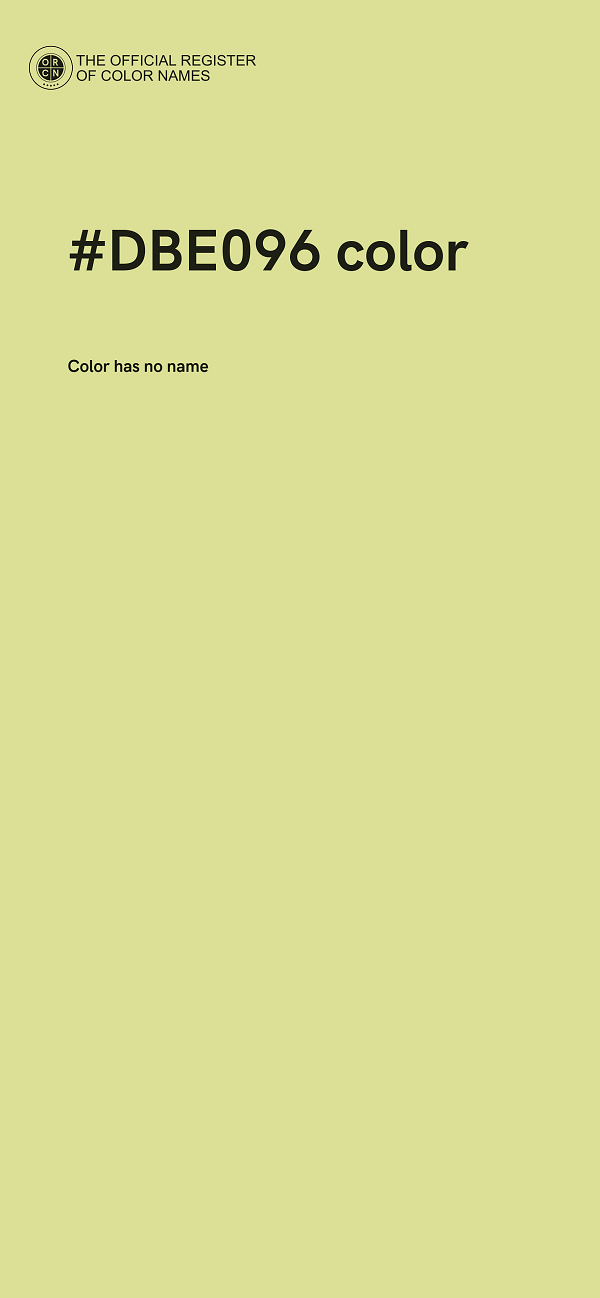 #DBE096 color image