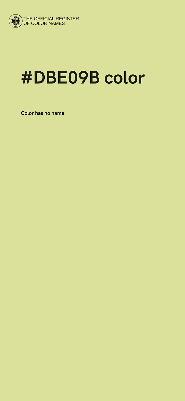 #DBE09B color image