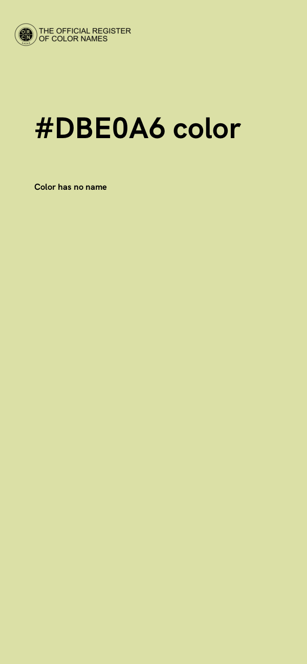 #DBE0A6 color image