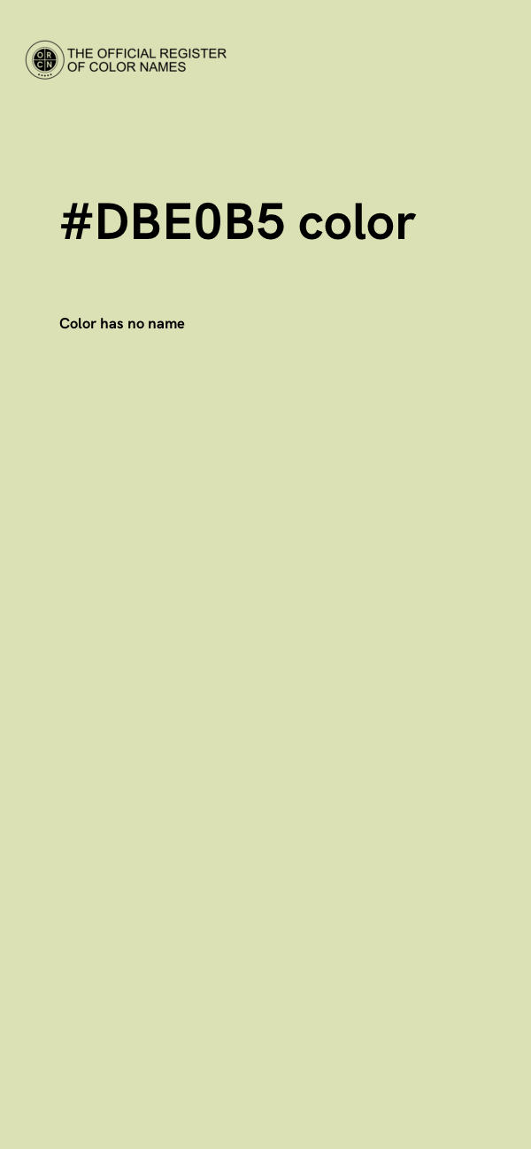#DBE0B5 color image