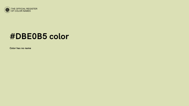 #DBE0B5 color image