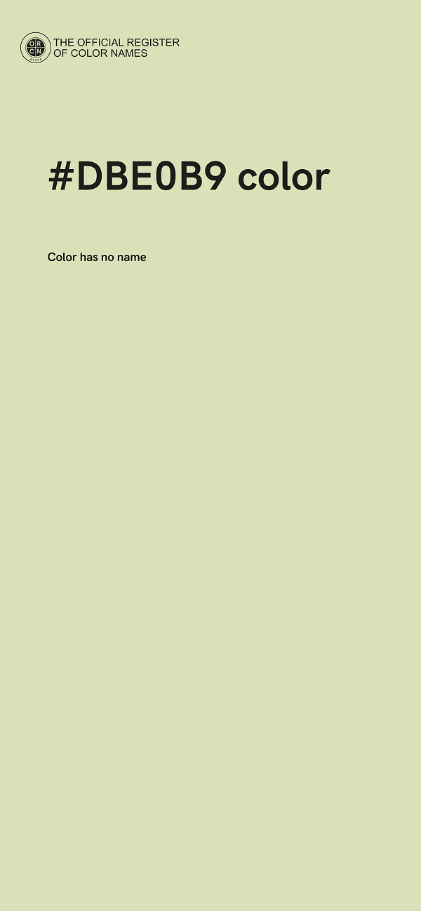 #DBE0B9 color image