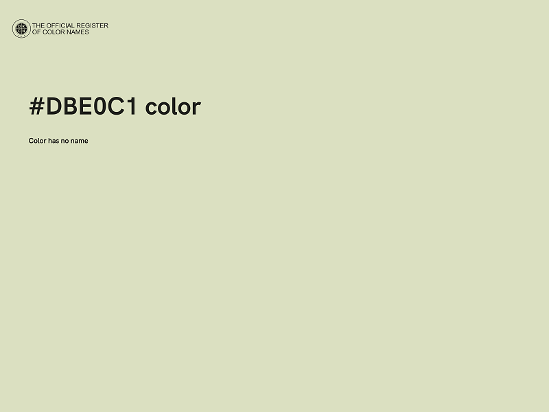 #DBE0C1 color image