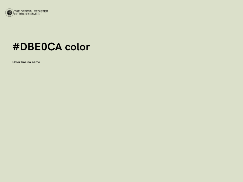 #DBE0CA color image