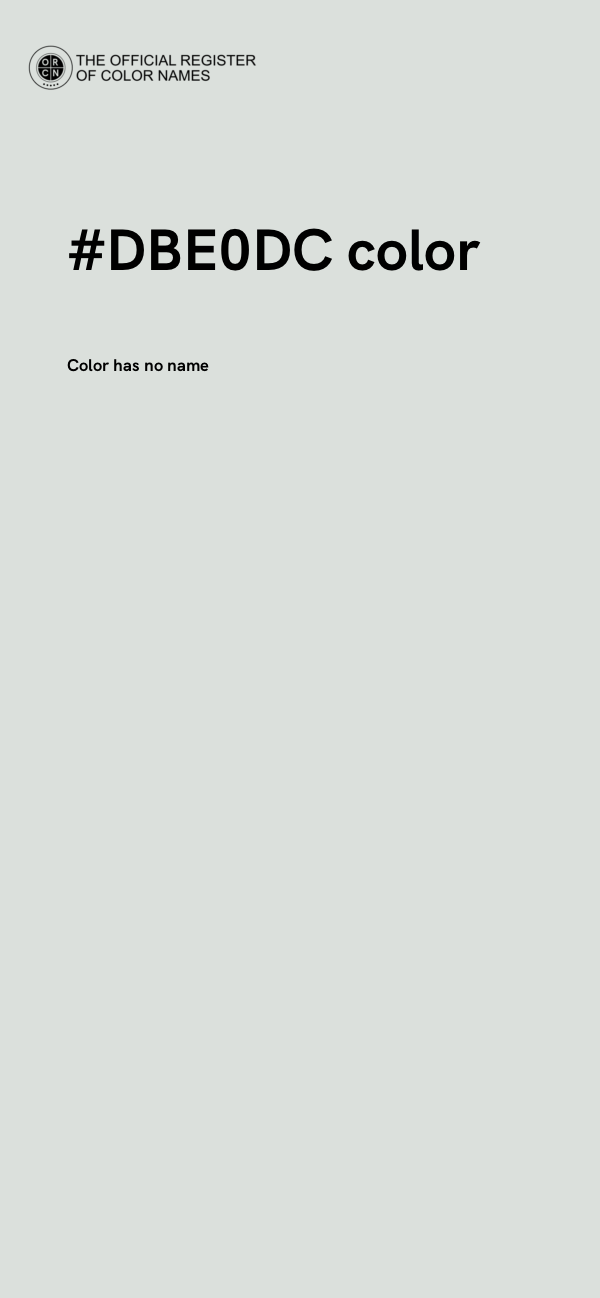 #DBE0DC color image