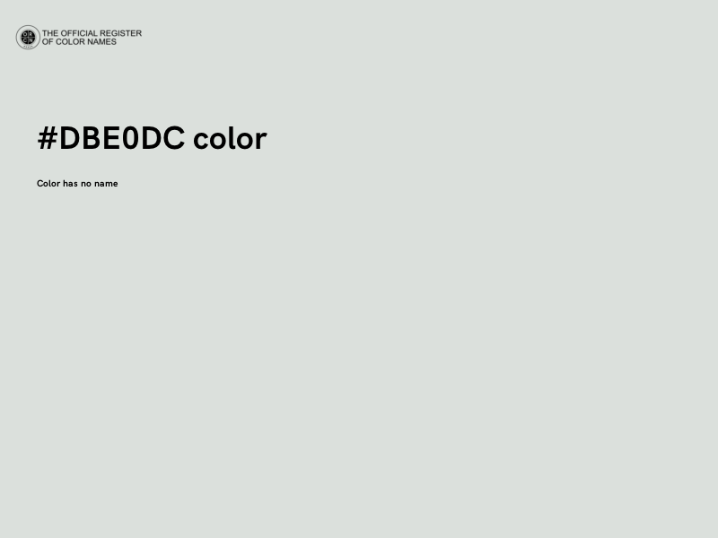 #DBE0DC color image
