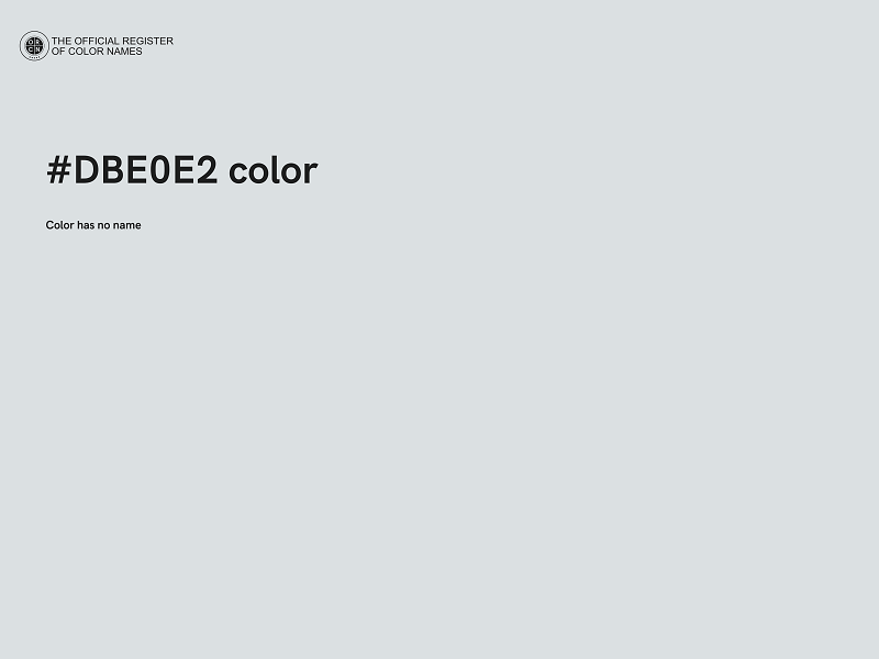 #DBE0E2 color image